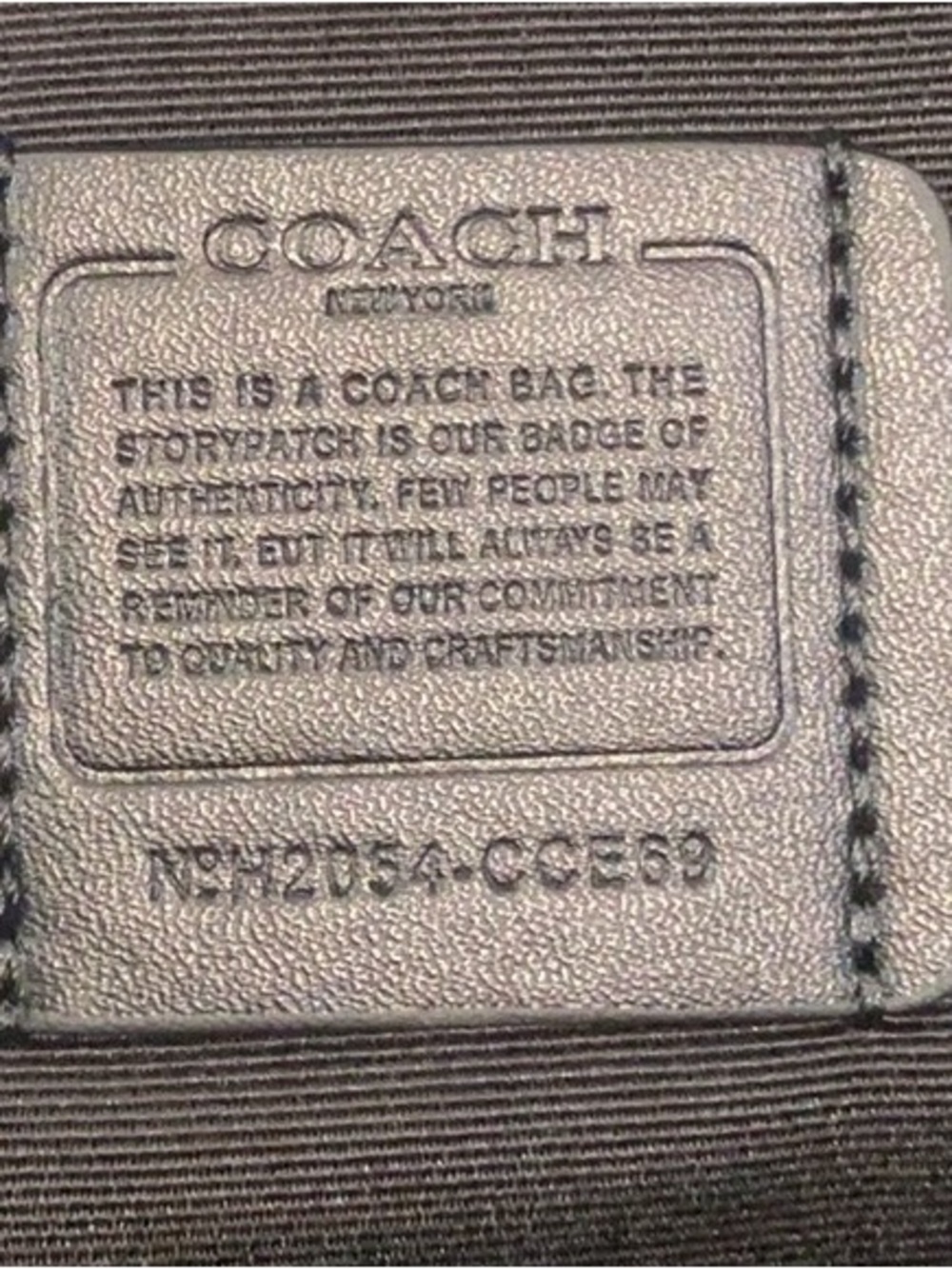 Coach Brown Tote with White Ghosts and Orange Pumpkins - Picture 7 of 8